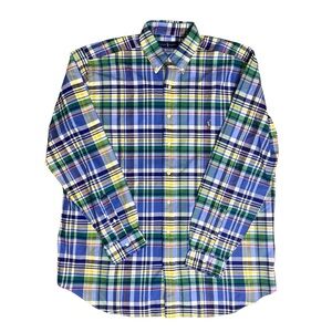 POLO RALPH LAUREN Men's Plaid Button Down Long Sleeve Shirt NWOT Size XLT